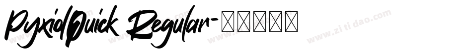 PyxidQuick Regular字体转换